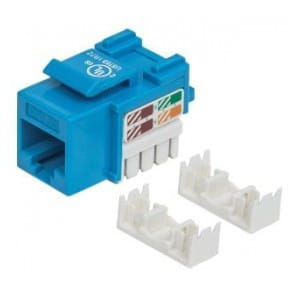 Moduł Keystone Intellinet RJ45 UTP Cat.5e, niebieski