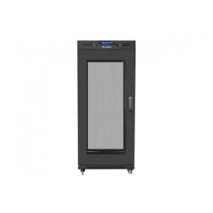 Szafa instalacyjna Rack stojąca 19" 15U 800x1000 Drzwi Perforowane czarna Lanberg (flat pack) LCD