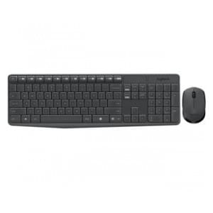 Zestaw bezprzewodowy klawiatura + mysz Logitech MK235 szary