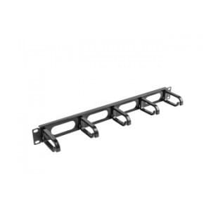 Organizer kabli Lanberg AK-1205-B 19" 1U z 5 uchwytami - typ B czarny