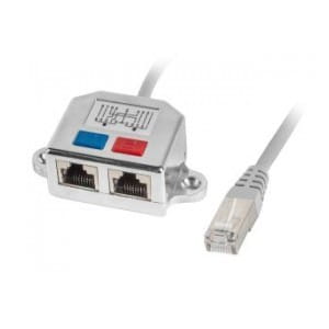 Kabel rozdzielacz LAN Lanberg RJ-45 na 2xRJ-45 FTP (2 urządzenia na 1 kablu)