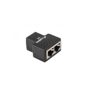 Adapter Lanberg złączka sieciowa spliter RJ-45 - RJ-45 X2 ekranowany