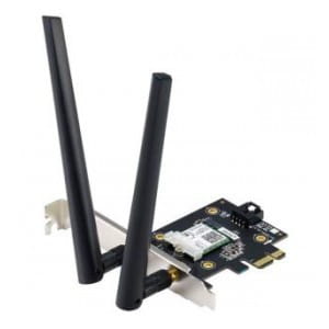 Karta sieciowa Asus PCE-AX3000 WiFi 6 802.11ax, Bluetooth 5, Dual Band, 160MHz, WPA3, OFDMA , MU-MIMO