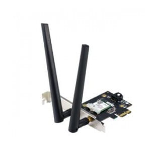Karta sieciowa Asus PCE-AX1800 Dual Band PCI-E WiFi 6 (802.11ax), Bluetooth 5.2, WPA3, OFDMA, MU-MIMO