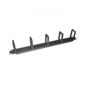 Organizer kabli LogiLink OR104B Rack 19" 1U, czarny