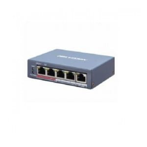 Switch zarządzalny HIKVISION DS-3E1105P-EI 4 x RJ45 10/100M (PoE 802.3af/at), 1 x RJ45 10/100M