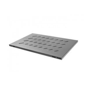 Półka do szaf 19" 1000mm czarna Lanberg (1U/465x715mm udźwig do 120kg, montaż 4-punktowy)