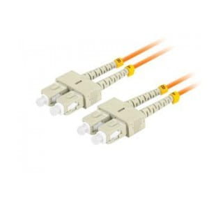 Patchcord światłowodowy Lanberg MM SC/UPC-SC/UPC DUPLEX 3.0mm OM2 50/125 LSZH 5m pomarańczowy