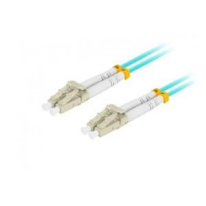 Patchcord światłowodowy Lanberg MM LC/UPC-LC/UPC DUPLEX 3.0mm OM3 50/125 LSZH 3m aqua