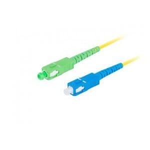 Patchcord światłowodowy Lanberg SM SC/APC-SC/UPC SIMPLEX 3.0mm LSZH G657A1 2m żółty