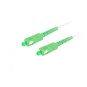 Patchcord światłowodowy Lanberg SM SC/APC-SC/APC SIMPLEX 3.0mm G657B3 10m biały