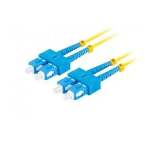 Patchcord światłowodowy Lanberg SM SC/UPC-SC/UPC DUPLEX 3.0mm LSZH G657A1 10m żółty