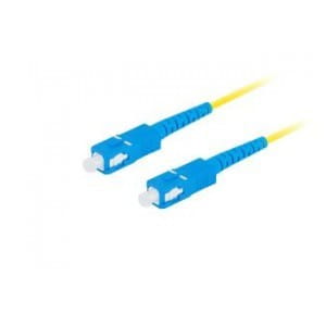 Patchcord światłowodowy Lanberg SM SC/UPC-SC/UPC SIMPLEX 3.0mm LSZH G657A1 5m żółty