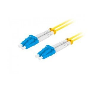Patchcord światłowodowy Lanberg SM LC/UPC-LC/UPC DUPLEX 3.0mm LSZH G657A1 2m żółty
