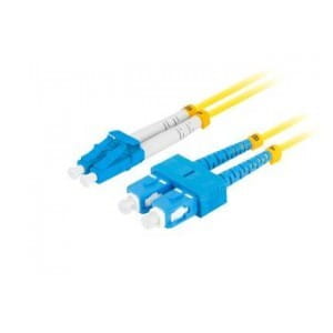 Patchcord światłowodowy Lanberg SM SC/UPC-LC/UPC DUPLEX 3.0mm LSZH G657A1 5m żółty
