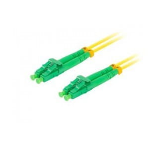 Patchcord światłowodowy Lanberg SM LC/APC-LC/APC DUPLEX 3.0mm LSZH G657A1 2m żółty
