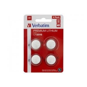 Bateria Verbatim CR2016 (4 szt blister)