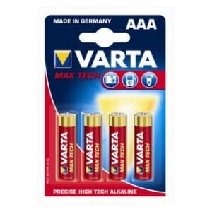 Baterie VARTA Max Tech, Micro LR03/AAA - 4 szt