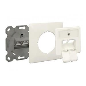 Gniazdko Delock podtynkowe podwójne 2x LSA Block -> 2x RJ45 kat. 6a