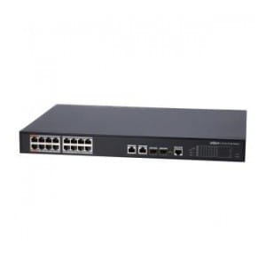 Switch zarządzalny Dahua PFS4218-16ET-240-V2 16x 1000Mb/s PoE + 2x Combo SFP/1Gb/s