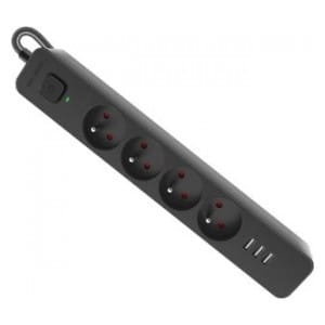 Listwa zasilająca Defender SFS 133 1,5 m, 4 gniazda, 3x USB