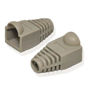Pokrywa ochronna RJ45, cena za 1 szt., szara, 100-pack, z osłonką zastrzasku