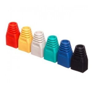 Osłonka na wtyk RJ45 8p mix kolorów (100 szt) Netrack