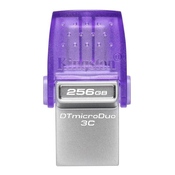 Kingston USB flash disk OTG, USB 3.0 (3.2 Gen 1), 256GB, Data Traveler microDuo3 G2, DTDUO3CG3/256GB, USB A / USB C