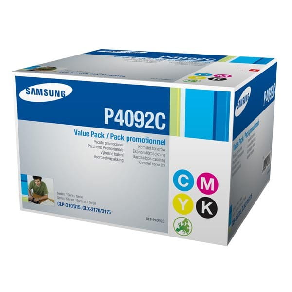HP oryginalny toner SU392A, CLT-P4092C, CMYK, 1500, 3*1000s, P4092C, 4 pack, Samsung CLX-3170, CLX-3175, CLX-3176, CLX-4175, O
