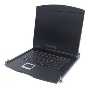 Konsola 19" KVM Intellinet Rack 19" z klawiaturą, touchpadem, czarna