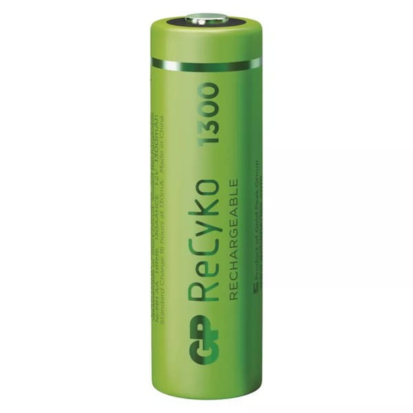 Akumulatorki, AA (HR6), 1.2V, 1300 mAh, GP, kartonik, 2-pack, ReCyko