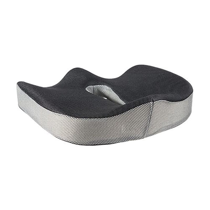 Ortopedyczna poduszka, plastikowa końcówka odporna na nacisk, ergonomiczna, czarny, Powerton