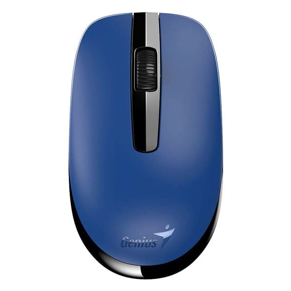 Genius Mysz NX-7007, 1200DPI, 2.4 [GHz], optyczna, 3kl., bezprzewodowa USB, czarno-niebieski, AA