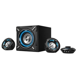 Genius głośniki SW-G2.1 1000, 2.1, 26W, czarne, regulacja głośności, niebieskie podświetlenie, 3,5 mm jack, 60Hz~20kHz