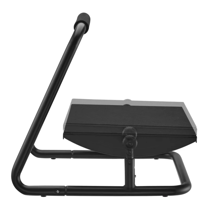 Podstawa ergonomiczna pod nogi, możliwość rozciągnięcia nóg, czarny, stal, 25 kg nośność, Powerton, regulowana wysokość