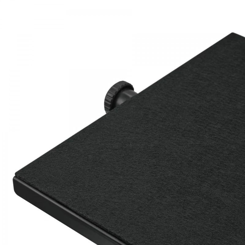Podstawa ergonomiczna pod nogi, możliwość rozciągnięcia nóg, czarny, stal, 25 kg nośność, Powerton, regulowana wysokość
