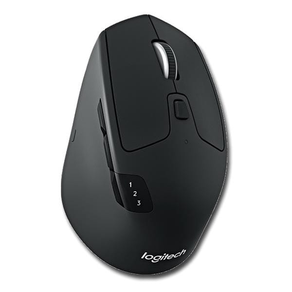 Logitech Mysz M720 Triathlon, 1000DPI, Bluetooth, optyczna, 8kl., bezprzewodowa, czarna, wbudowany akumulator, komunikacja Bluetoo