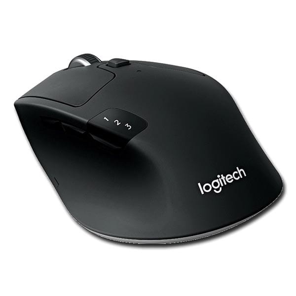 Logitech Mysz M720 Triathlon, 1000DPI, Bluetooth, optyczna, 8kl., bezprzewodowa, czarna, wbudowany akumulator, komunikacja Bluetoo