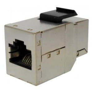 Łącznik przewodów RJ45-RJ45 Netrack kat. 6A STP