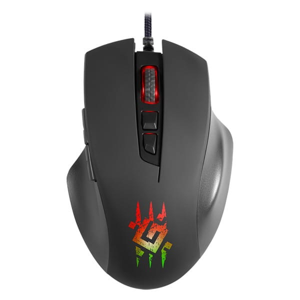Defender Mysz Wolverine GM-700L RGB, 12800DPI, optyczna, 6kl., przewodowa USB, czarna, do gry, podświetlona