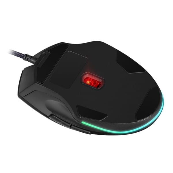 Defender Mysz Wolverine GM-700L RGB, 12800DPI, optyczna, 6kl., przewodowa USB, czarna, do gry, podświetlona