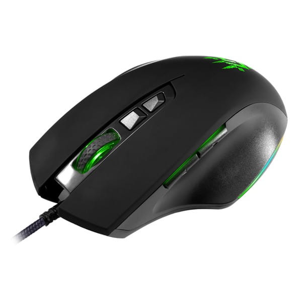 Defender Mysz Wolverine GM-700L RGB, 12800DPI, optyczna, 6kl., przewodowa USB, czarna, do gry, podświetlona
