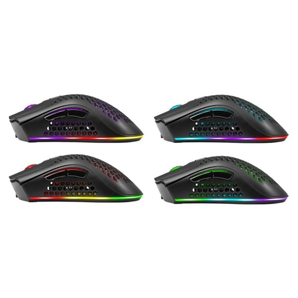 Defender Mysz Warlock GM-709L, 2400DPI, 2.4 [GHz], optyczna, 7kl., bezprzewodowa, czarna, 1 szt AA