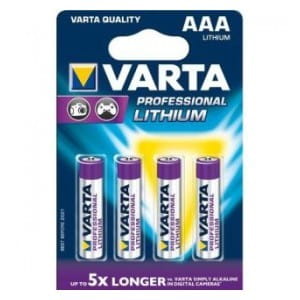 Baterie VARTA Professional Lithium, Micro AAA - 4 szt