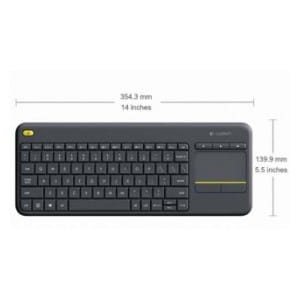 Klawiatura bezprzewodowa Logitech K400 Plus czarna