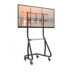 Stojak mobilny Techly 60"-105", 100kg Z półką
