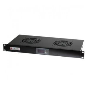 Panel chłodzący Techly Rack 19" 2x23W 1U wew.termostat LED