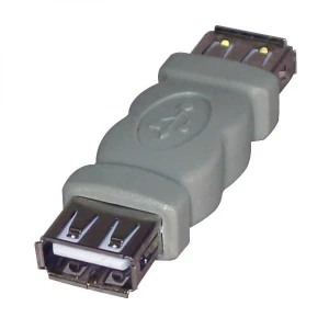 USB złączka, (2.0), USB A F - USB A F, szara, Logo blistr 29241, EOL