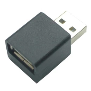USB redukcja, (2.0), USB A M - USB A F, czarna, redukcja do ładowania  iPad-a 33760