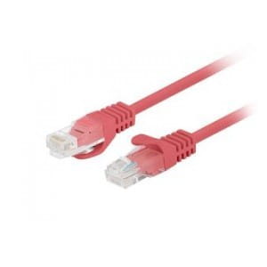 Patchcord Lanberg UTP kat.6 0,5m czerwony 10-Pack